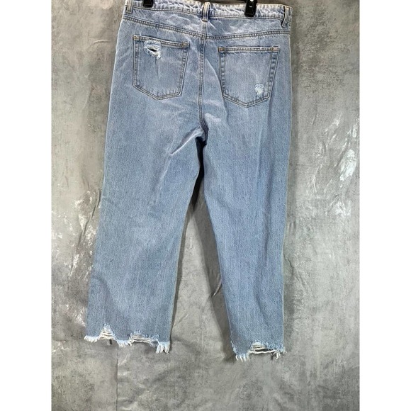 And Now This Women's Pryer Distressed Raw-Hem Denim Jeans SZ 31 - Picture 2 of 12
